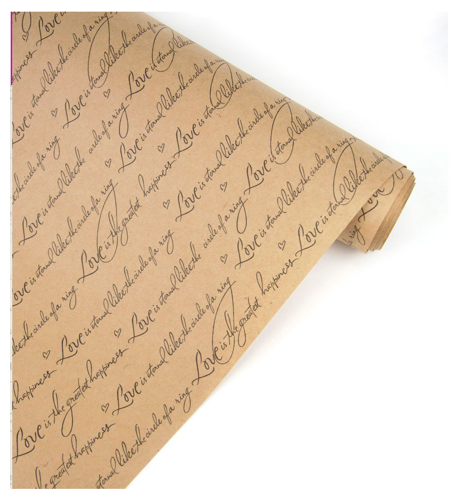 

Бумага упаковочная крафт Рукопись 70 см х 10 м, 1 шт