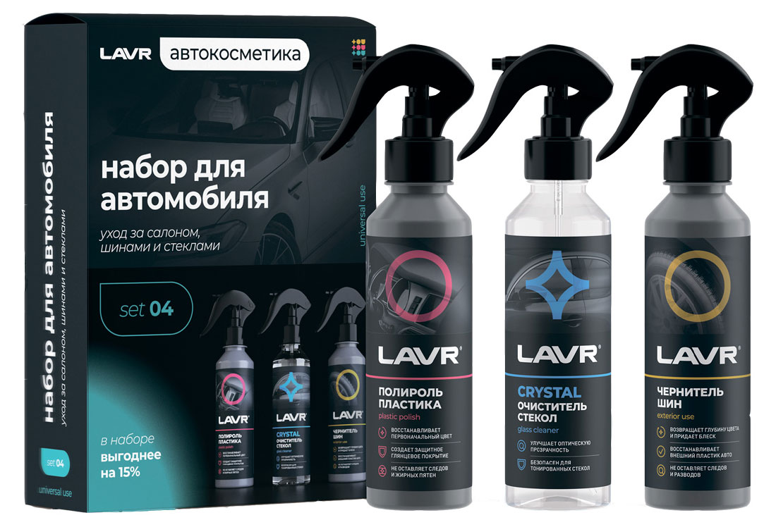 Изображение товара Комплект для ухода за автомобилем LAVR set 04