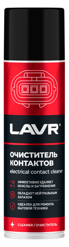 Изображение товара Очиститель контактов LAVR 335 мл удаляет окислы и следы масла
