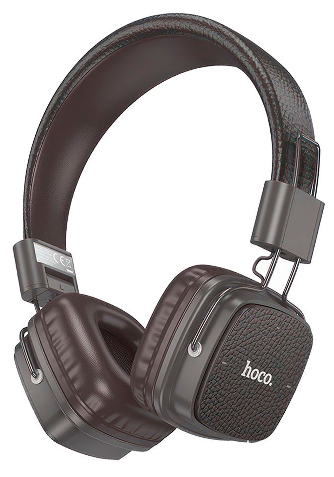 Изображение товара Беспроводные Bluetooth наушники Hoco W56 коричневые 28 часов работы
