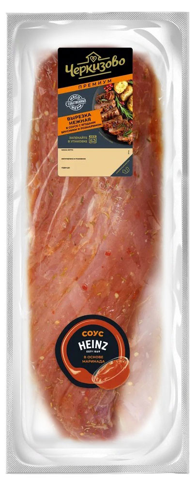 Изображение товара Вырезка свиная Черкизово Премиум Нежная в соусе ягодах розмарине 800г