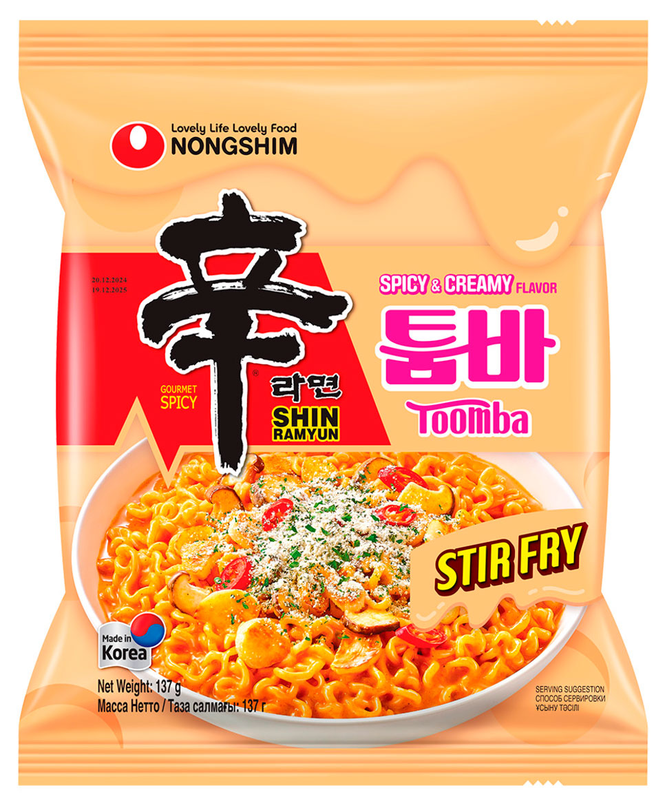 

Лапша быстрого приготовления Nongshim Шин Рамен Toomba с острым сливочно-сырным вкусом, 137 г