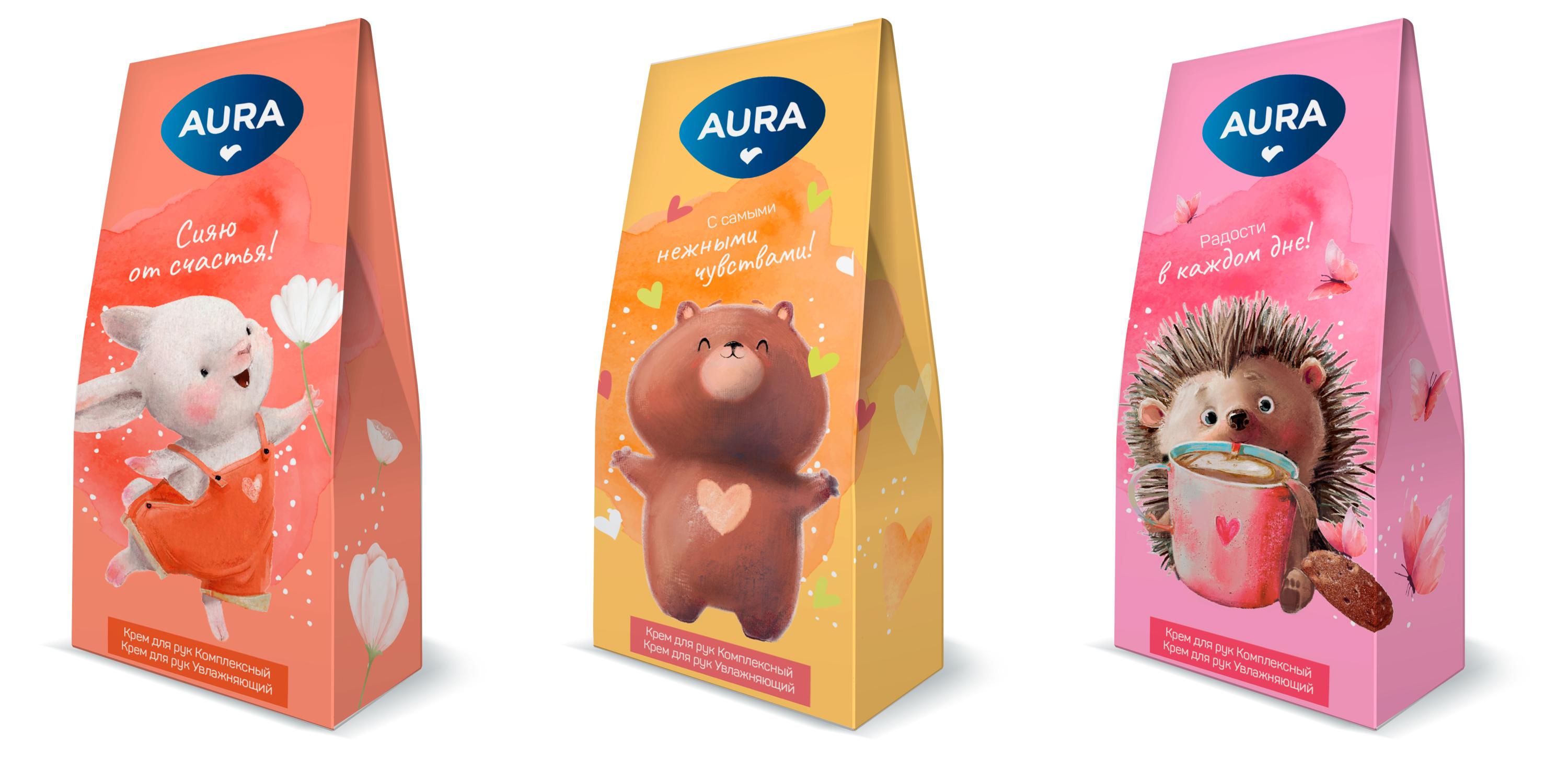 Изображение товара Подарочный набор Aura Крем для рук Увлажняющий и Комплексный 30 мл 2 шт
