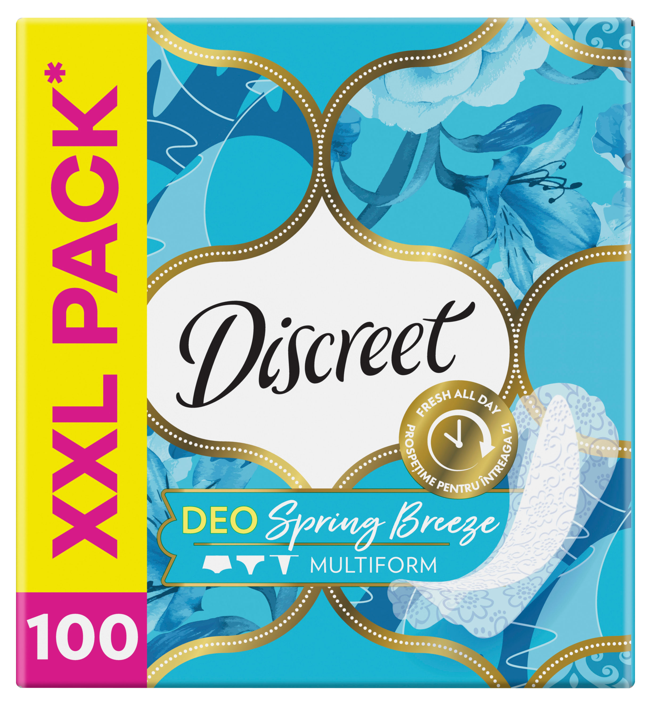 Изображение товара Прокладки ежедневные Discreet Multiform Весенний Бриз 100 шт тонкие с ароматом