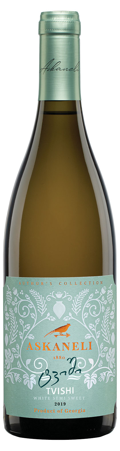 Изображение товара Вино Askaneli Tvishi белое полусладкое из Грузии, 0.75 л