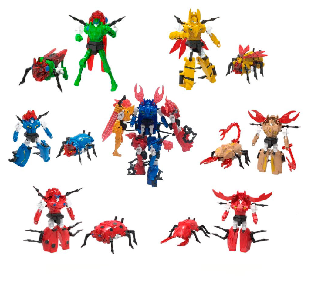 Изображение товара Конструктор 1TOY Трансботы Инсектроны 6 трансформеров для детей от 4 лет