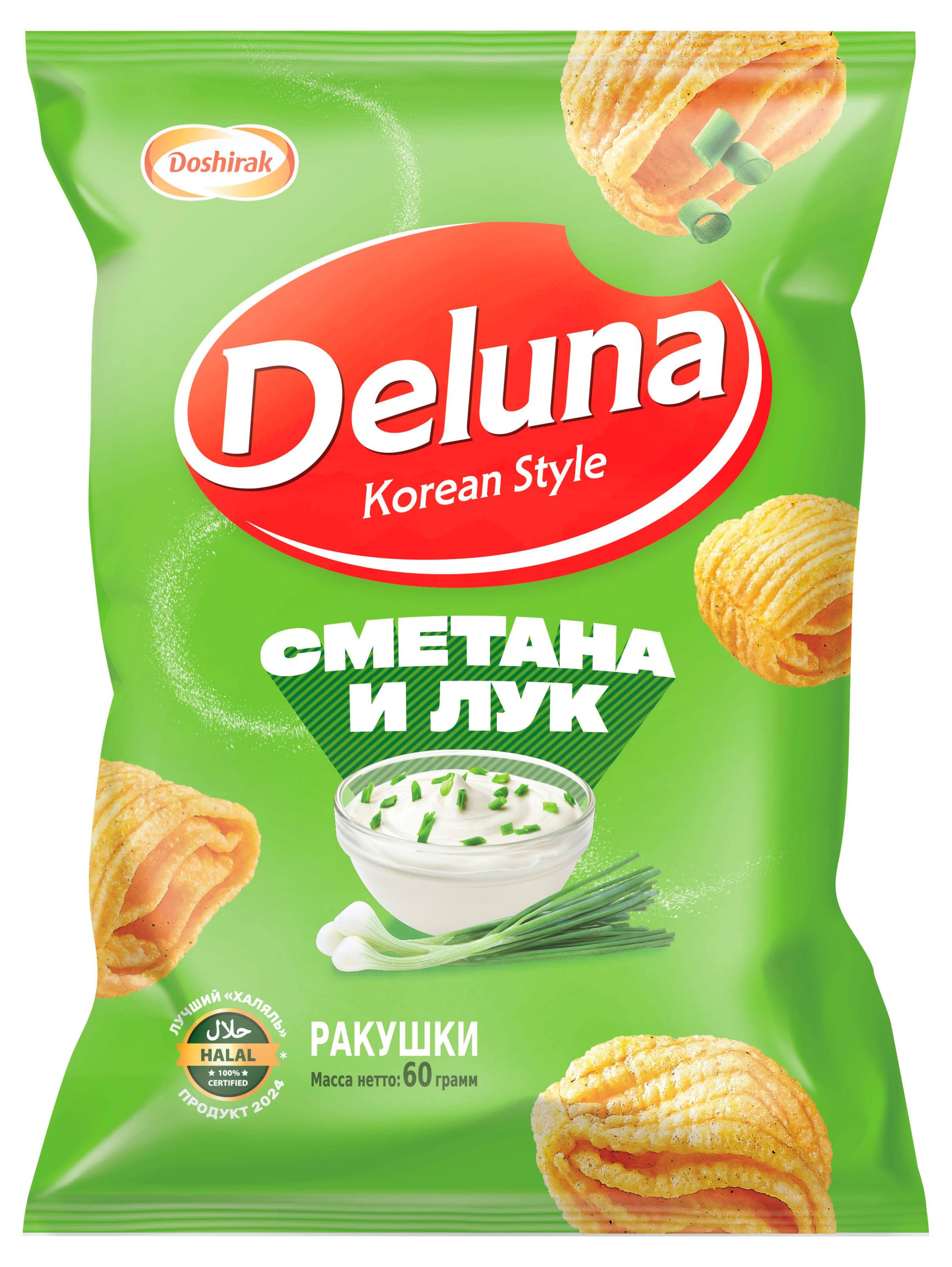 

Снеки кукурузные Deluna Сметана и лук, 60 г