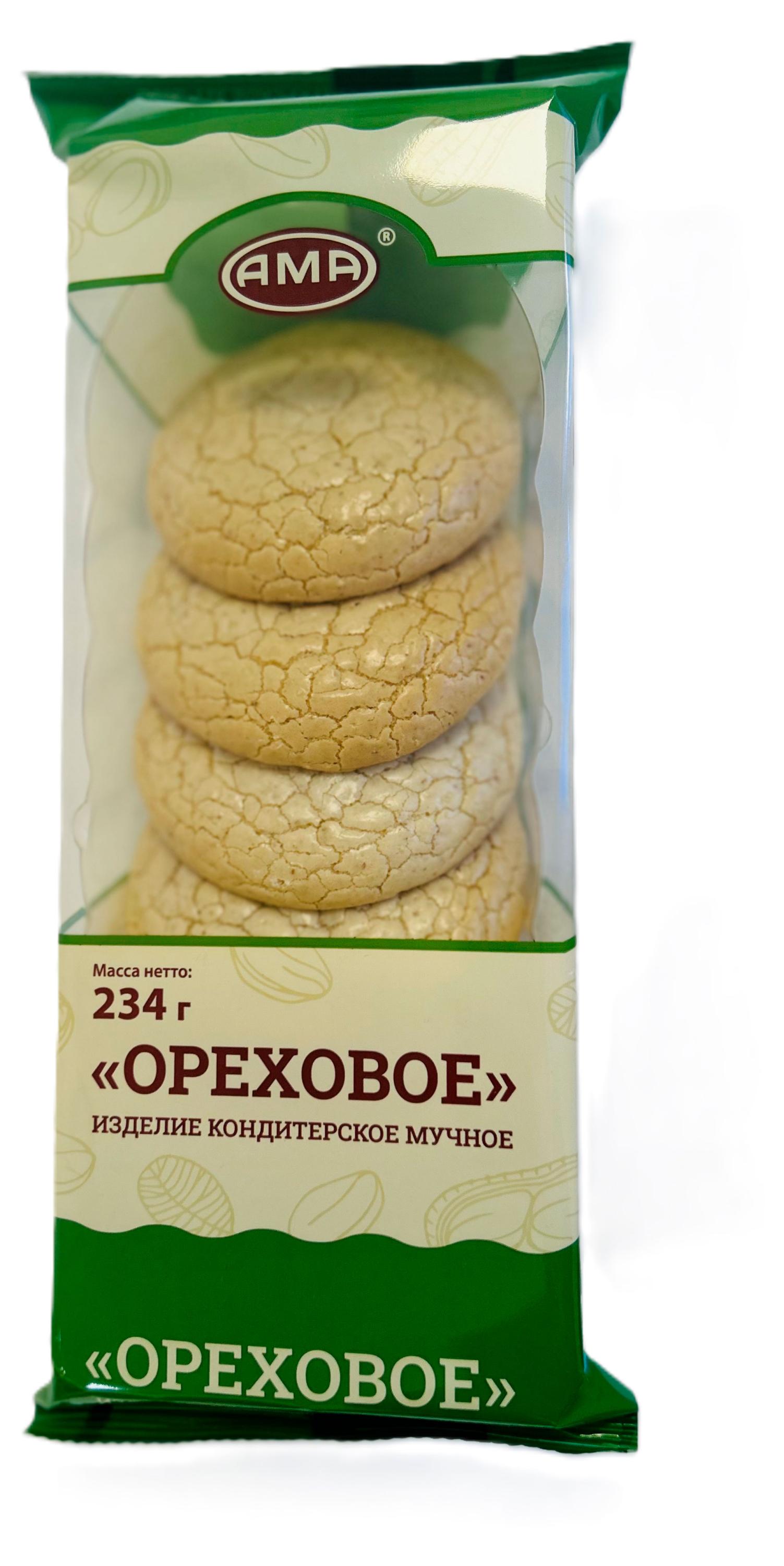 

Пирожное ореховое АМА Миндальное охлажденное, 234 г