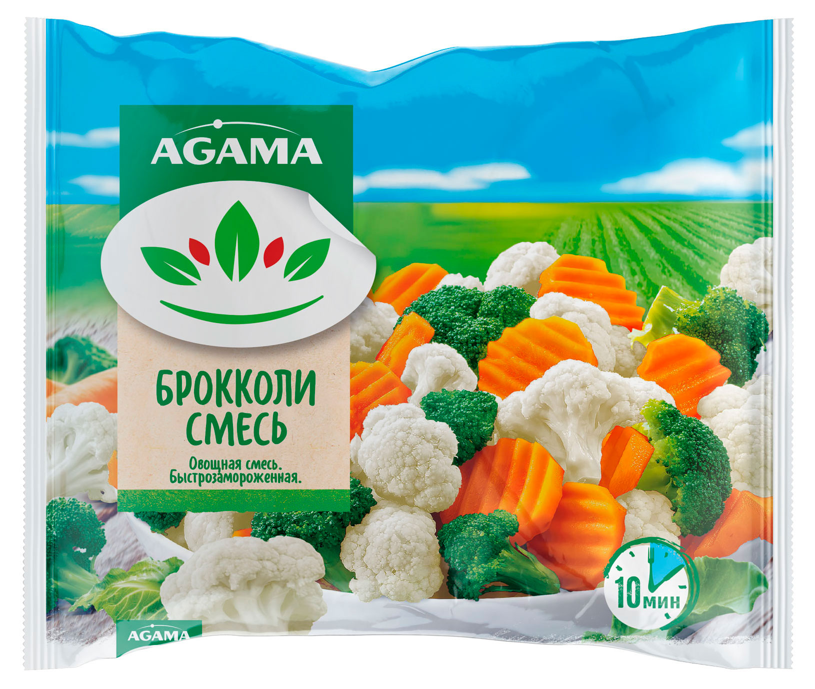 Изображение товара Смесь овощная Agama Брокколи замороженная 400 г
