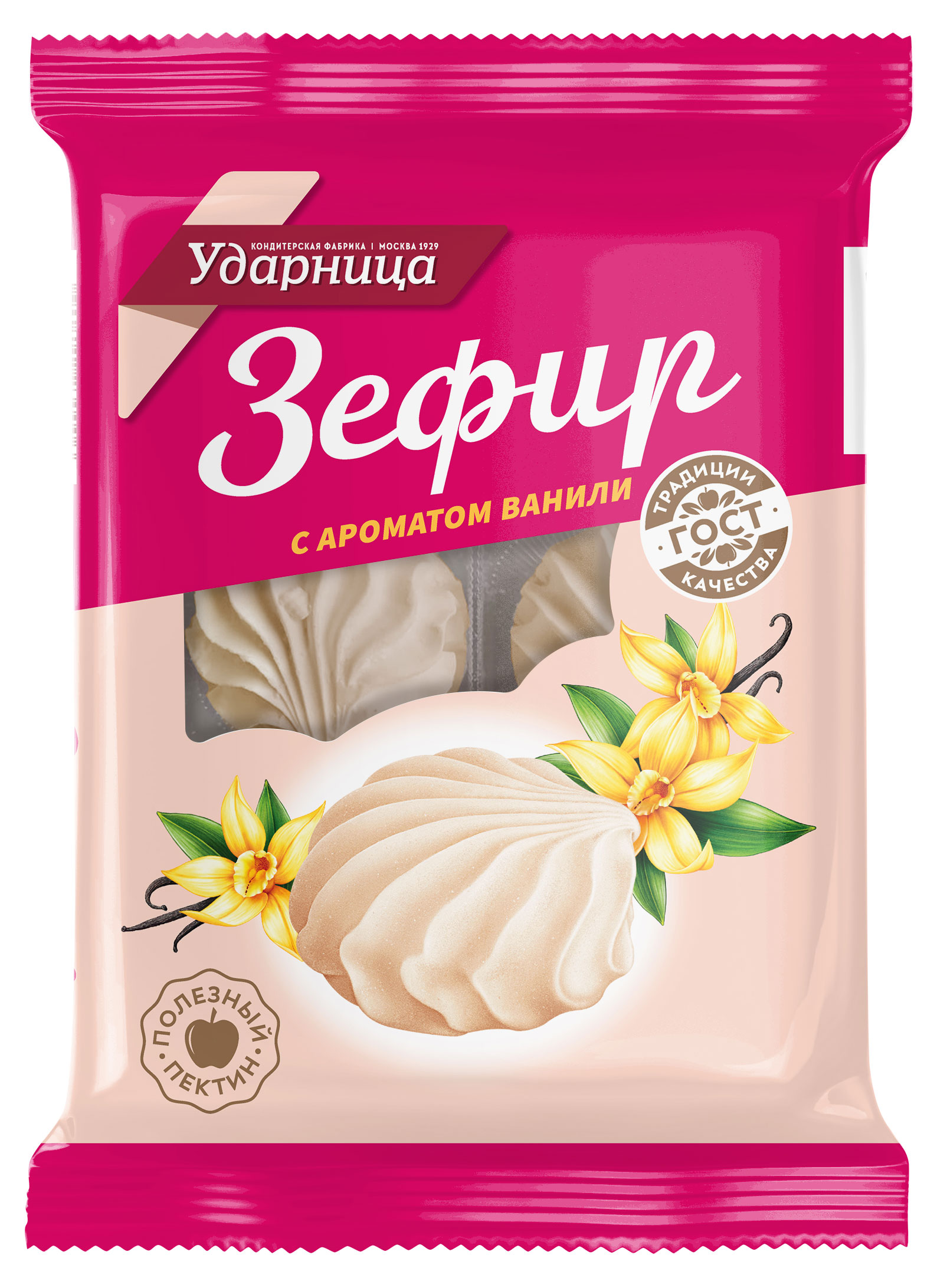 

Зефир Ударница Новый с ароматом ванили, 160 г