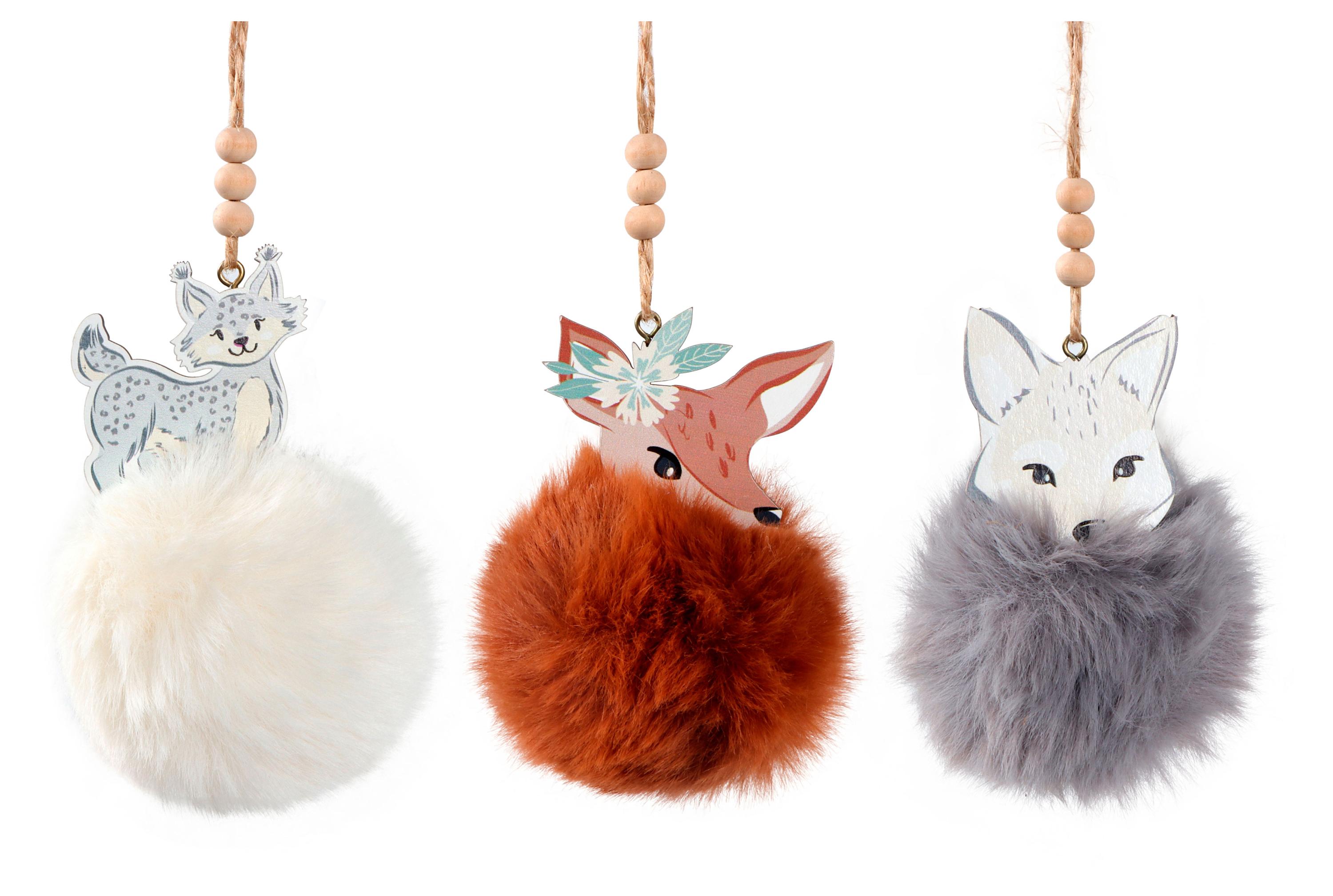 Изображение товара Новогодний елочный шар Actuel В царстве снежной королевы Мех 10 см