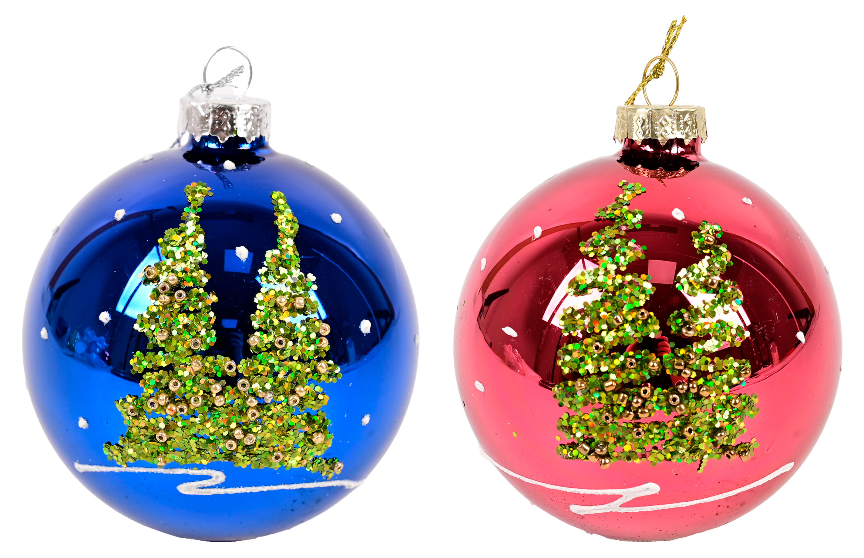 Изображение товара Елочный шар Вокруг света Елочки стекло 8 см, 1 шт в ассортименте