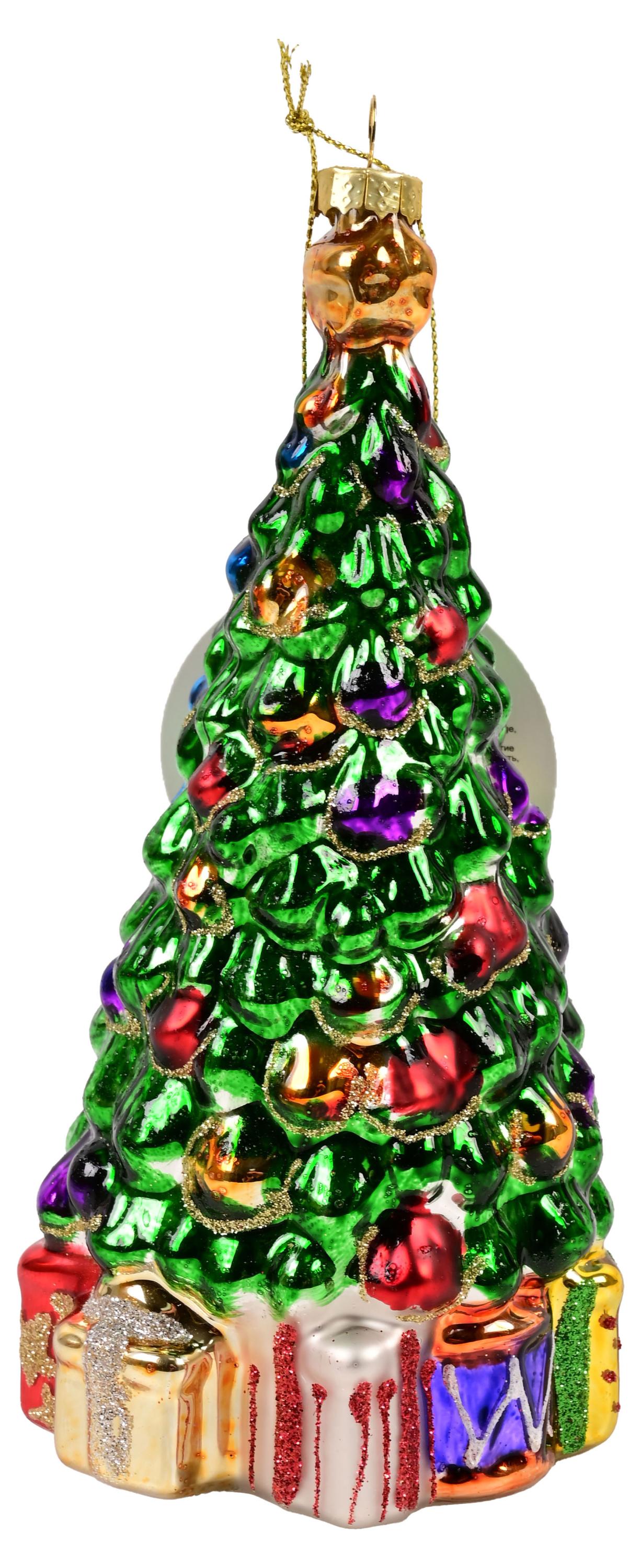 

Подвеска Вокруг света Елочка стекло, 19 см