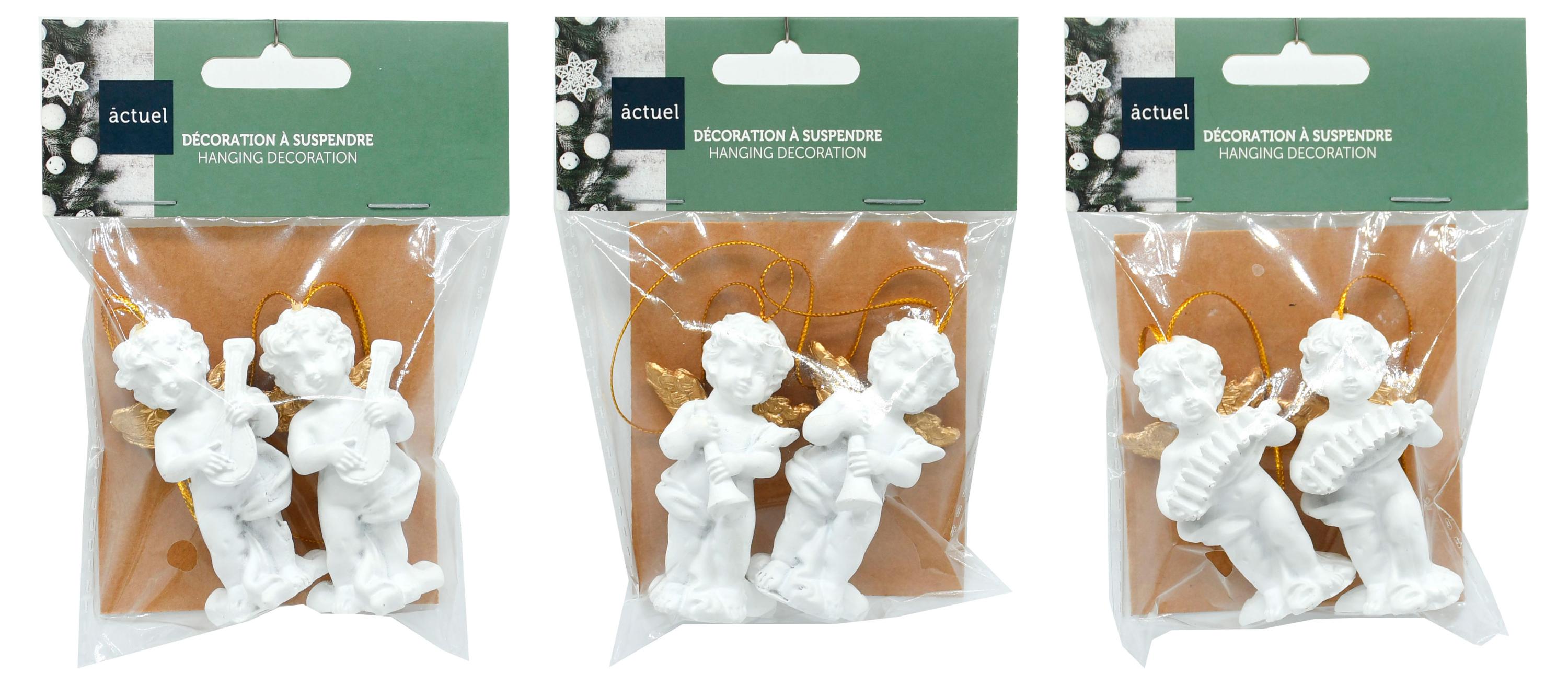 

Елочное украшение Actuel Золото театра Подвеска Ангел 13 см, 1 шт в ассортименте