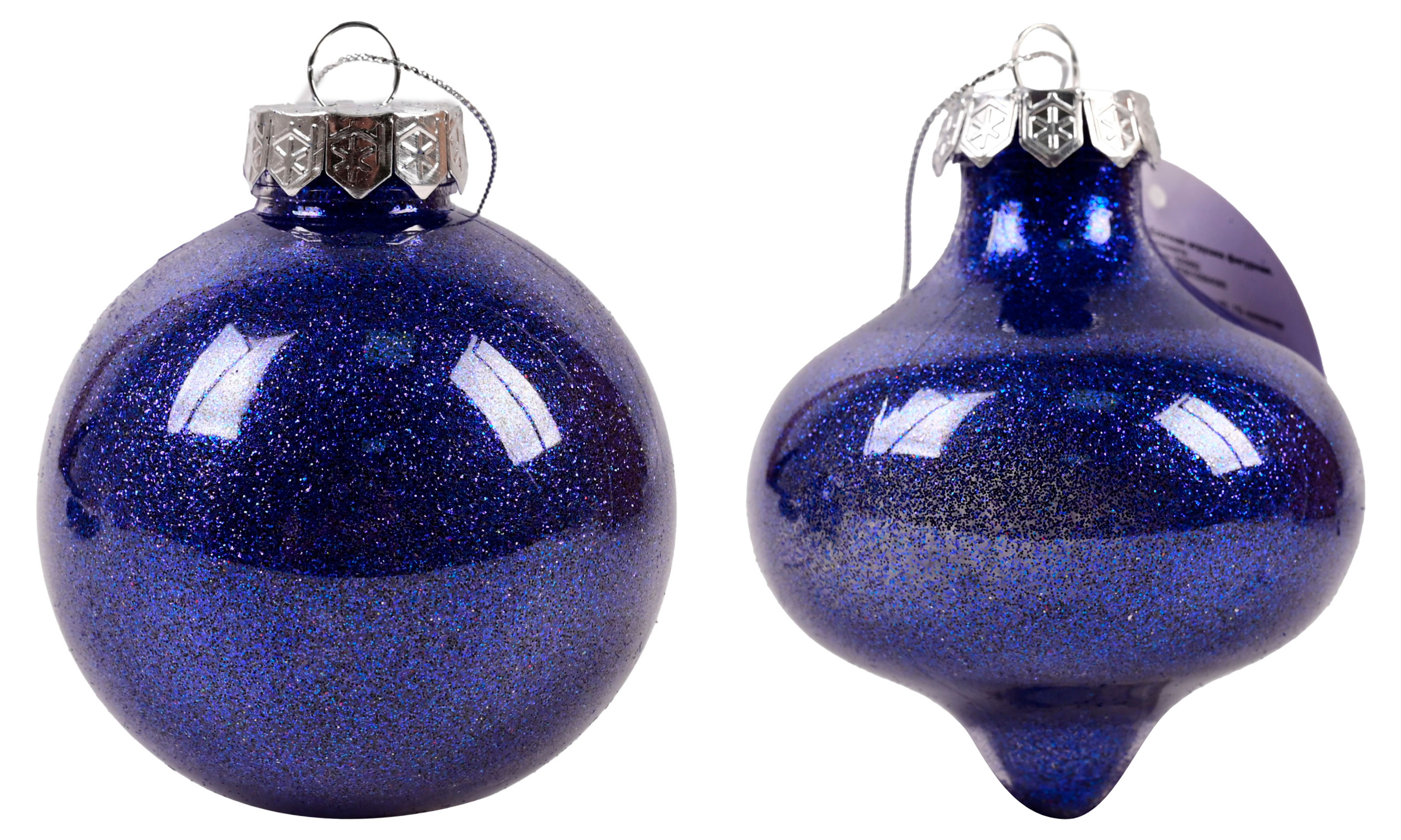 Изображение товара Елочный шар Путешествие вокруг света синий 10 см глянцевый пластиковый новогодний украшение