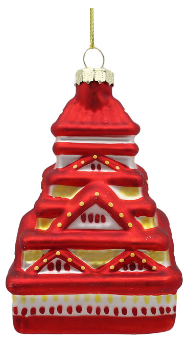 

Подвеска Вокруг света Китайский домик стекло, 10,4 см