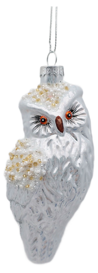 

Подвеска Снежная королева Сова стекло, 12 см