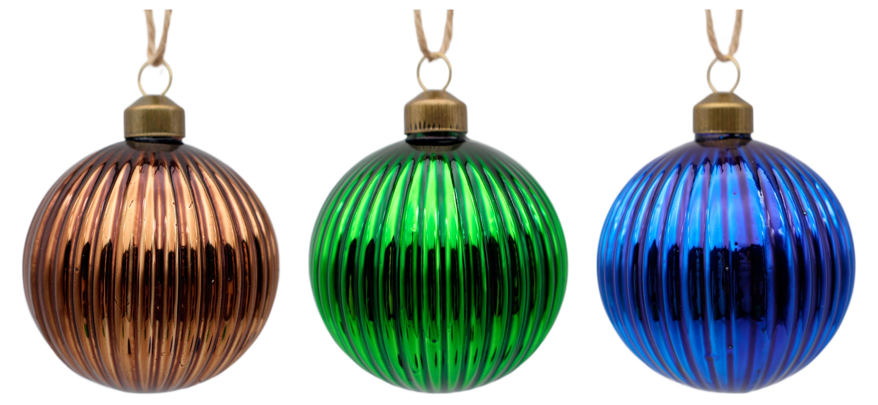 Изображение товара Елочный шар стеклянный Путешествие вокруг света 8 см для новогоднего декора