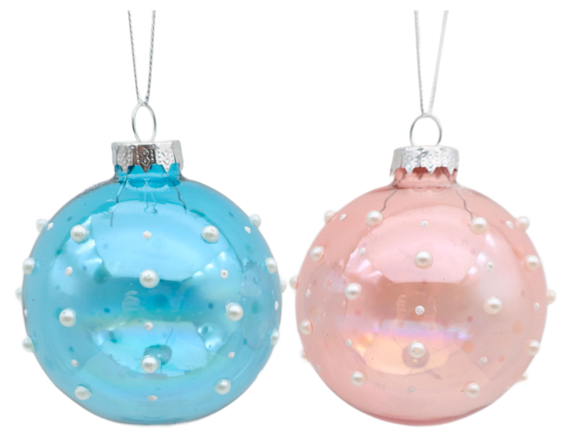 Изображение товара Елочный шар стеклянный 8 см Рождественский декор