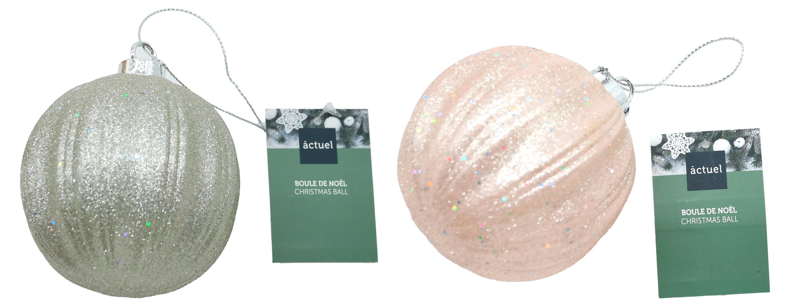 Изображение товара Елочный шар Actuel Розовый зефир 7,5 см для новогоднего украшения