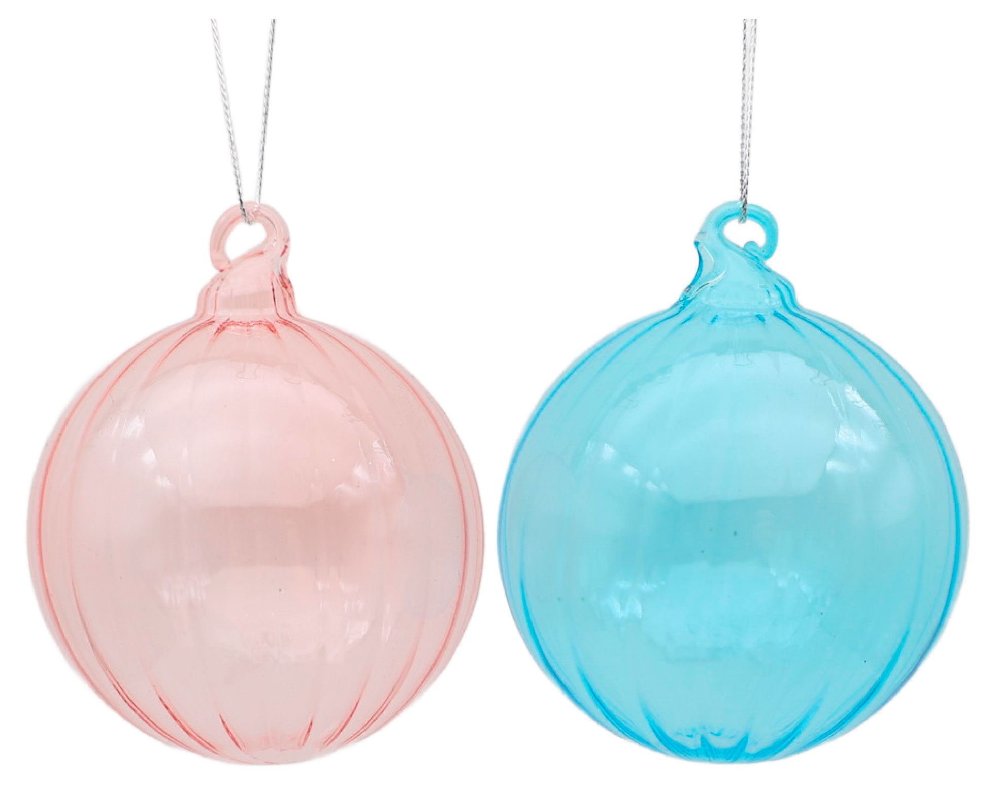 Изображение товара Елочный шар Рождественский зефир стекло 8 см праздничное украшение для елки