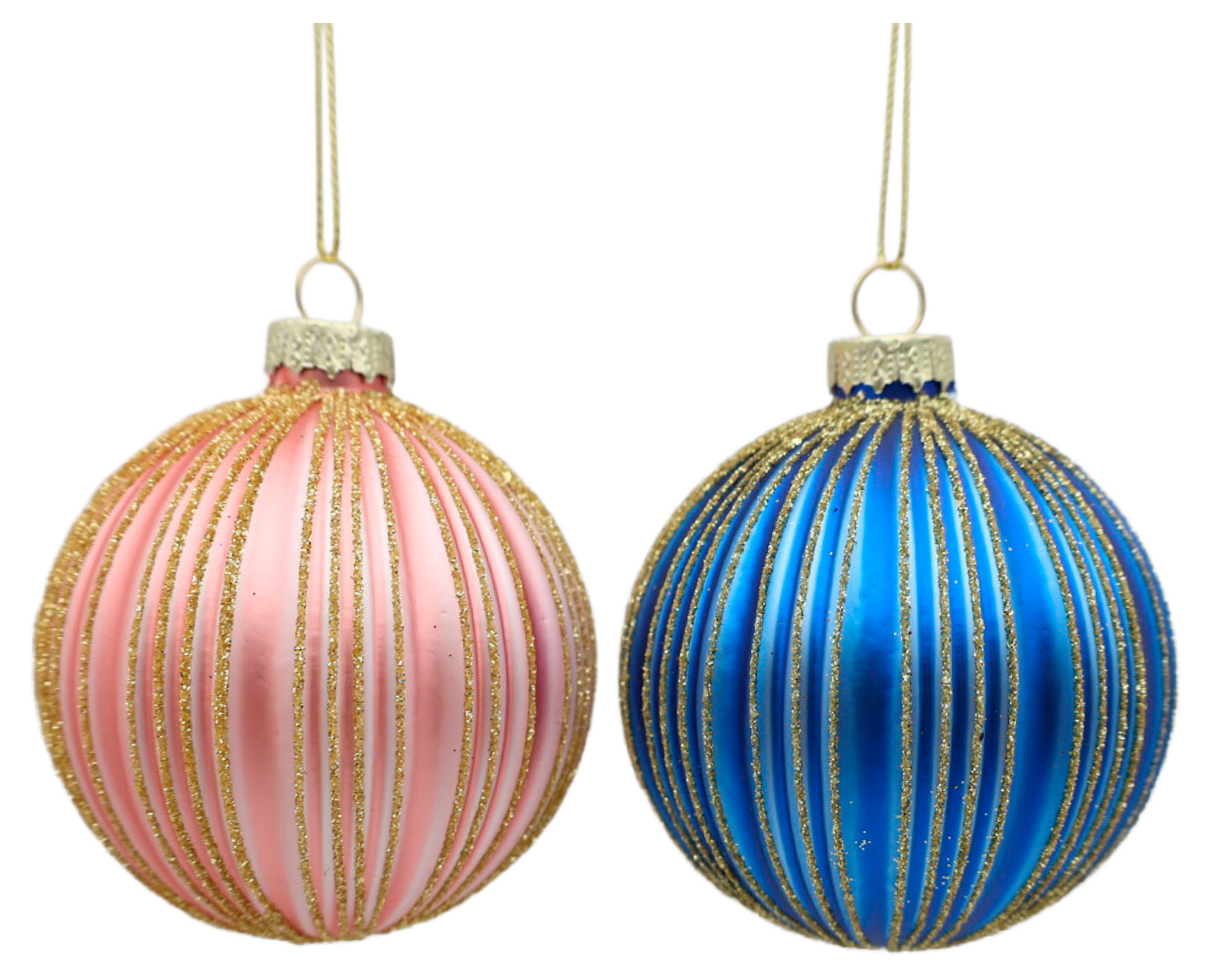 Изображение товара Стеклянный елочный шар 8 см Зефир Золотые грани новогодний декор