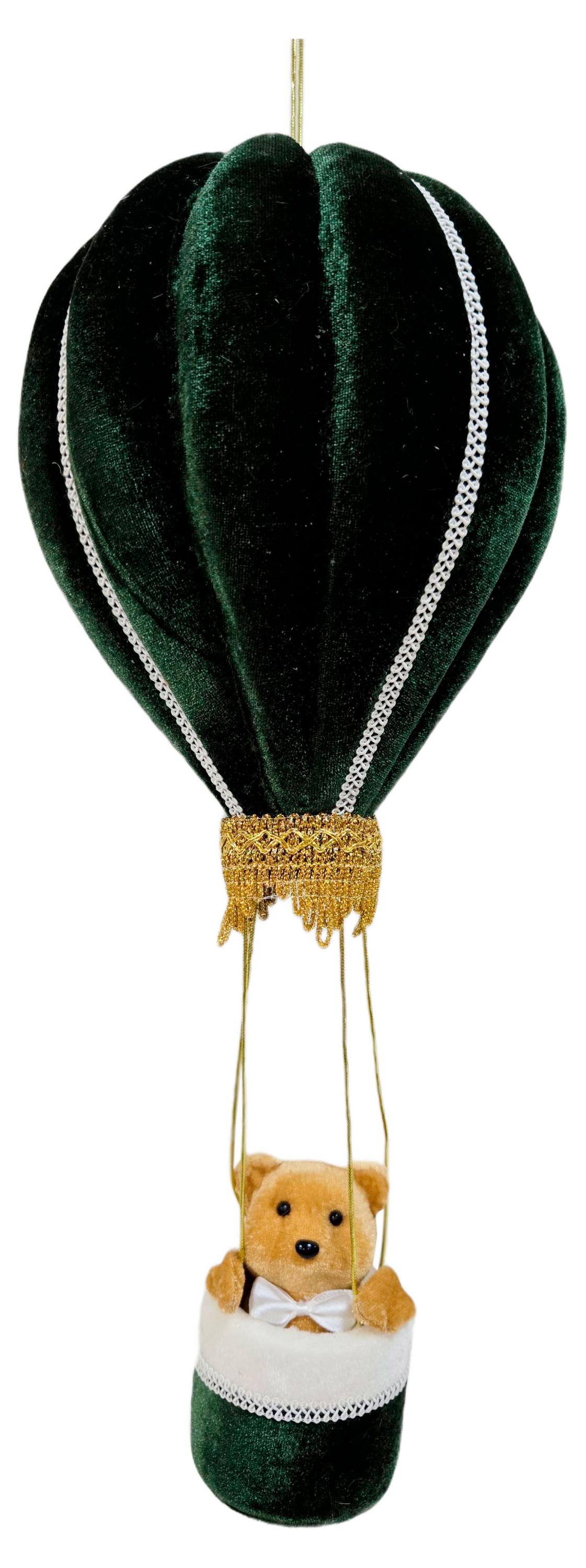 

Елочное украшение Вокруг света Подвеска Воздушный шар текстиль, 44 см