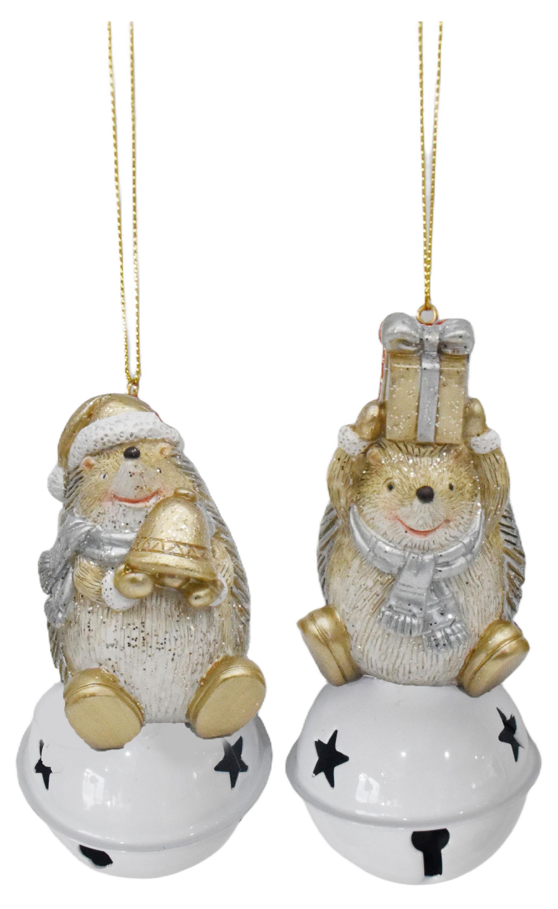 

Подвеска Вокруг света Ежик на колокольчике 14 см, 1 шт в ассортименте