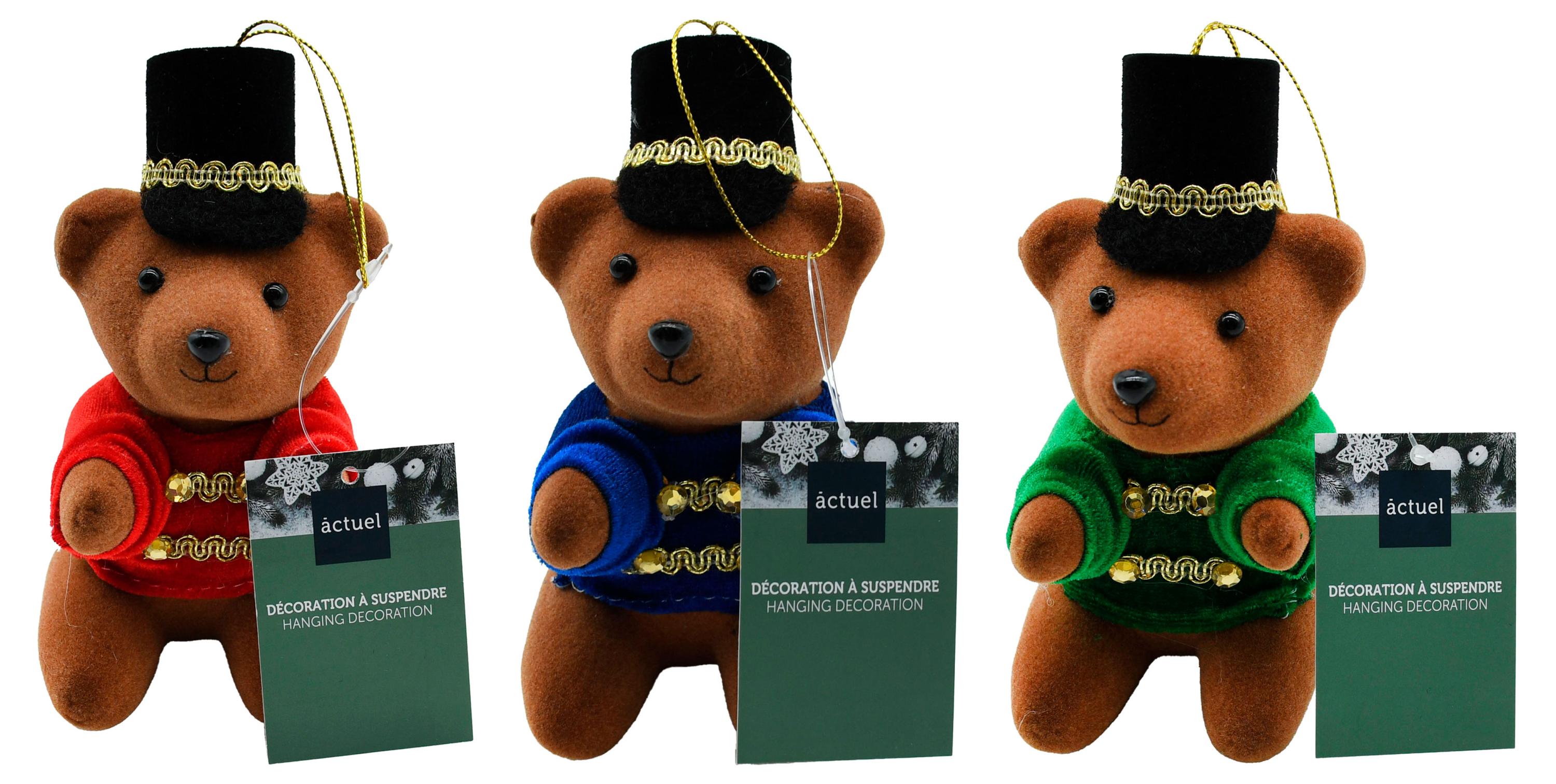 

Елочное украшение Actuel Вокруг света Подвеска Мишки 11,5 см, 1 шт в ассортименте