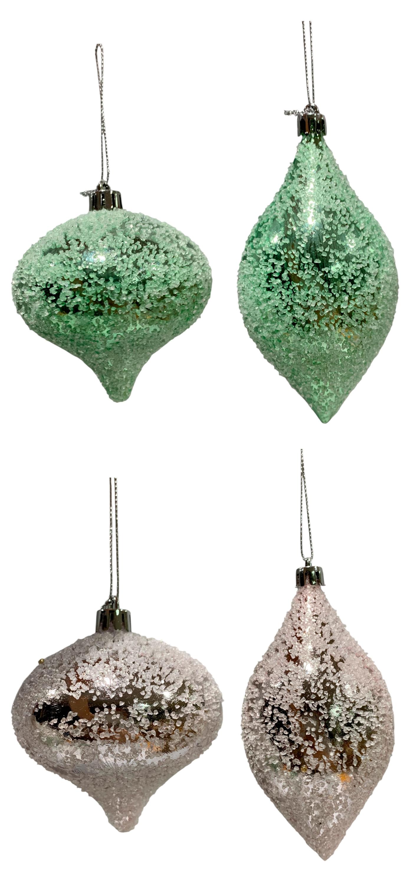 Изображение товара Елочный шар Розовый зефир 8 см, 1 шт в ассортименте