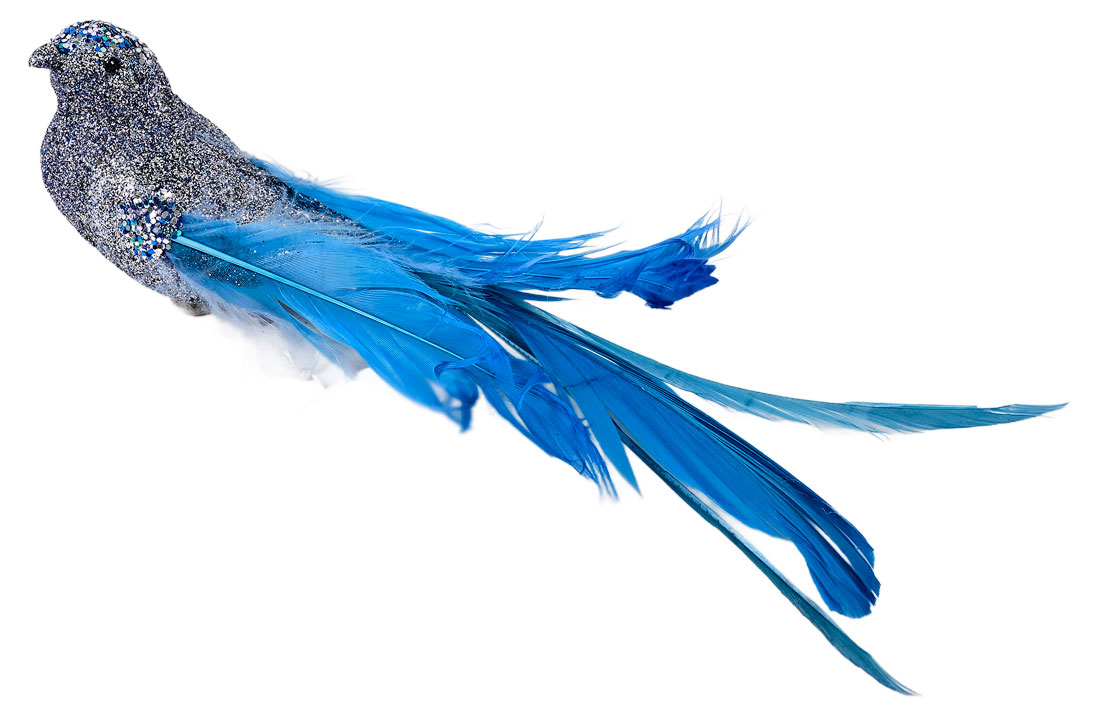 

Елочное украшение Снежная королева Подвеска Птица на клипсе, 21 см