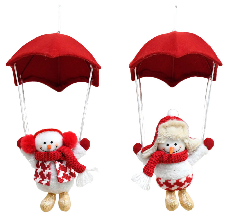 

Елочное украшение Вокруг света Подвеска Санта на парашюте текстиль 32 см, 1 шт в ассортименте