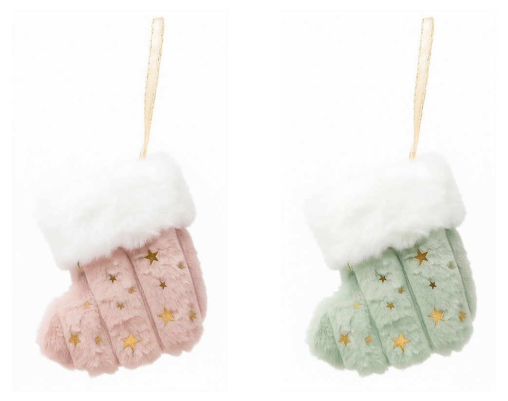 

Елочное украшение Розовый зефир Подвеска Носок текстиль 15 см, 1 шт в ассортименте