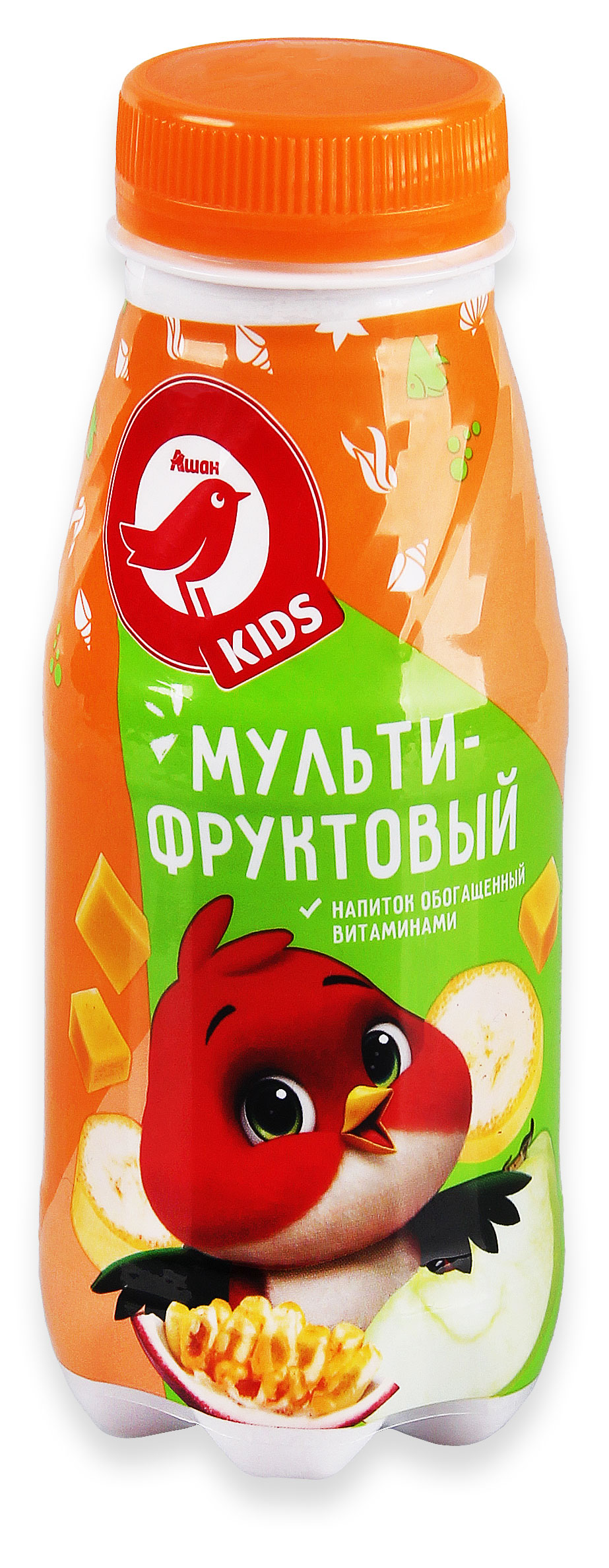 

Напиток АШАН Красная птица Kids Мультифруктовый 250 мл