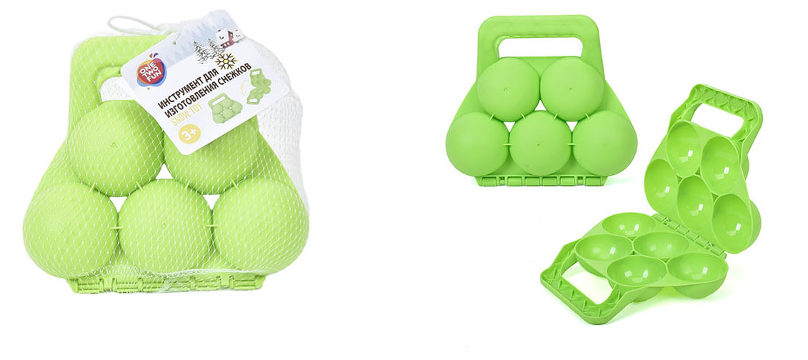 

Снежколеп ONE TWO FUN зеленый, 20х7,5х15,5 см