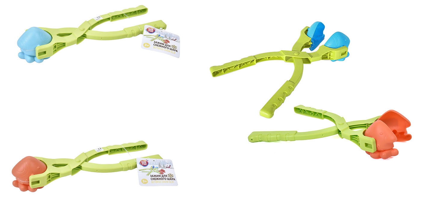 

Снежколеп ONE TWO FUN Осьминог 35х10х7 см, 1 шт в ассортименте
