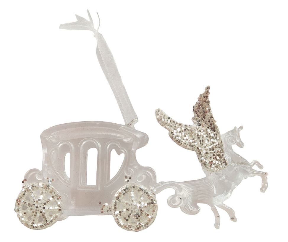 

Елочное украшение Actuel Золото театра Подвеска Карета, 15 см