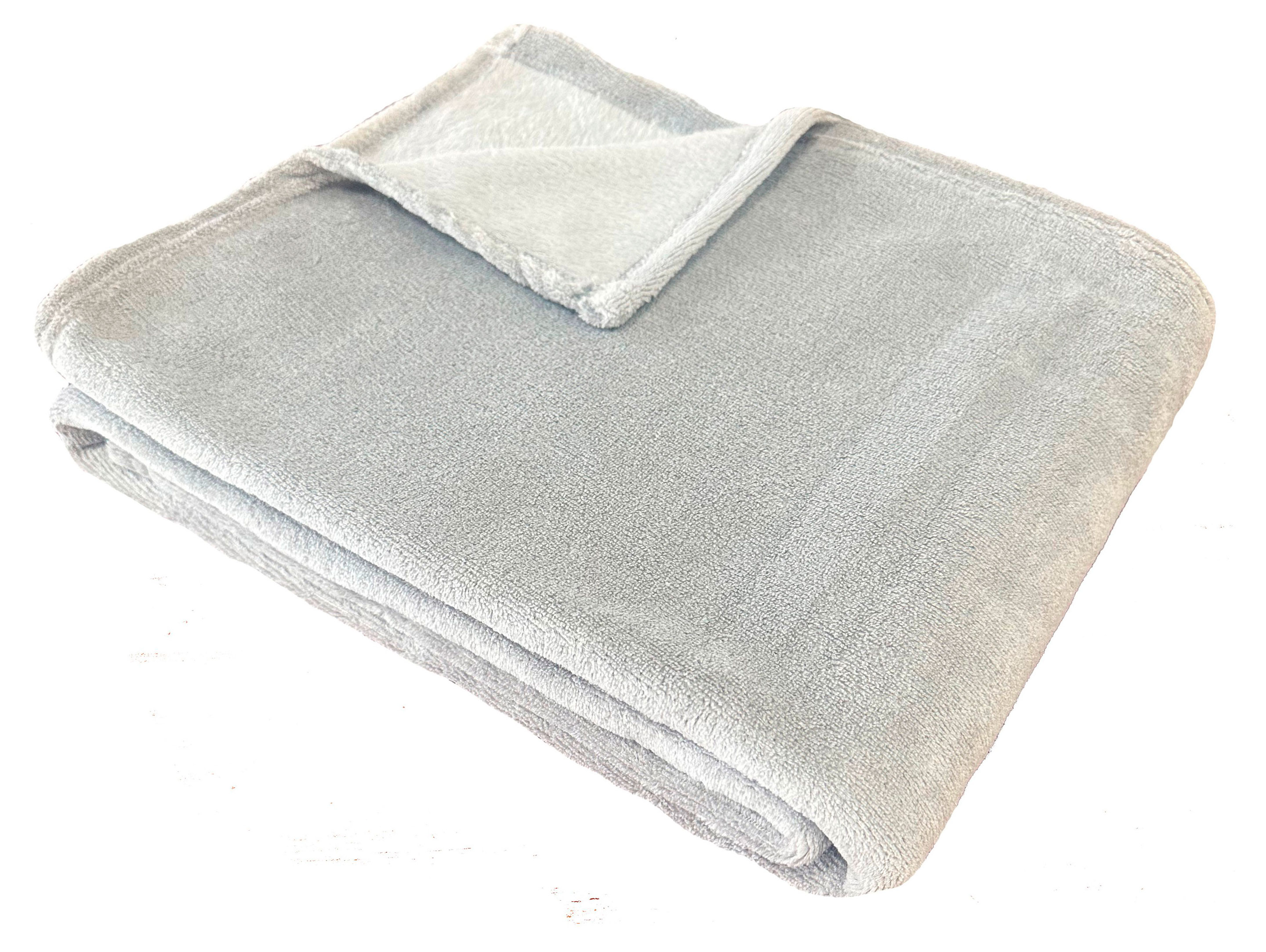 

Плед флисовый Actuel серый, 180х220 см