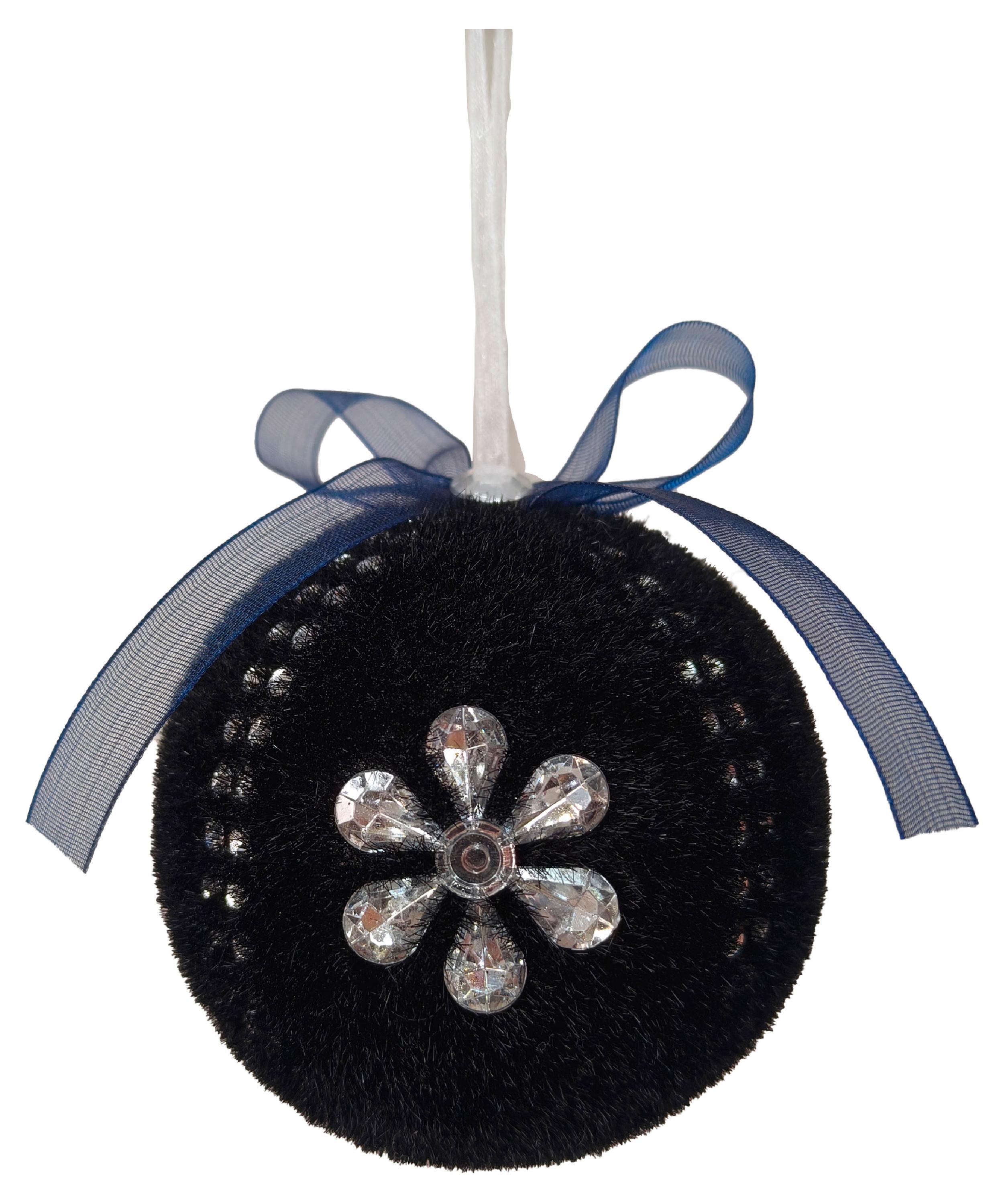 Изображение товара Елочный шар Actuel В царстве снежной королевы Бархат 8 см для новогоднего декора