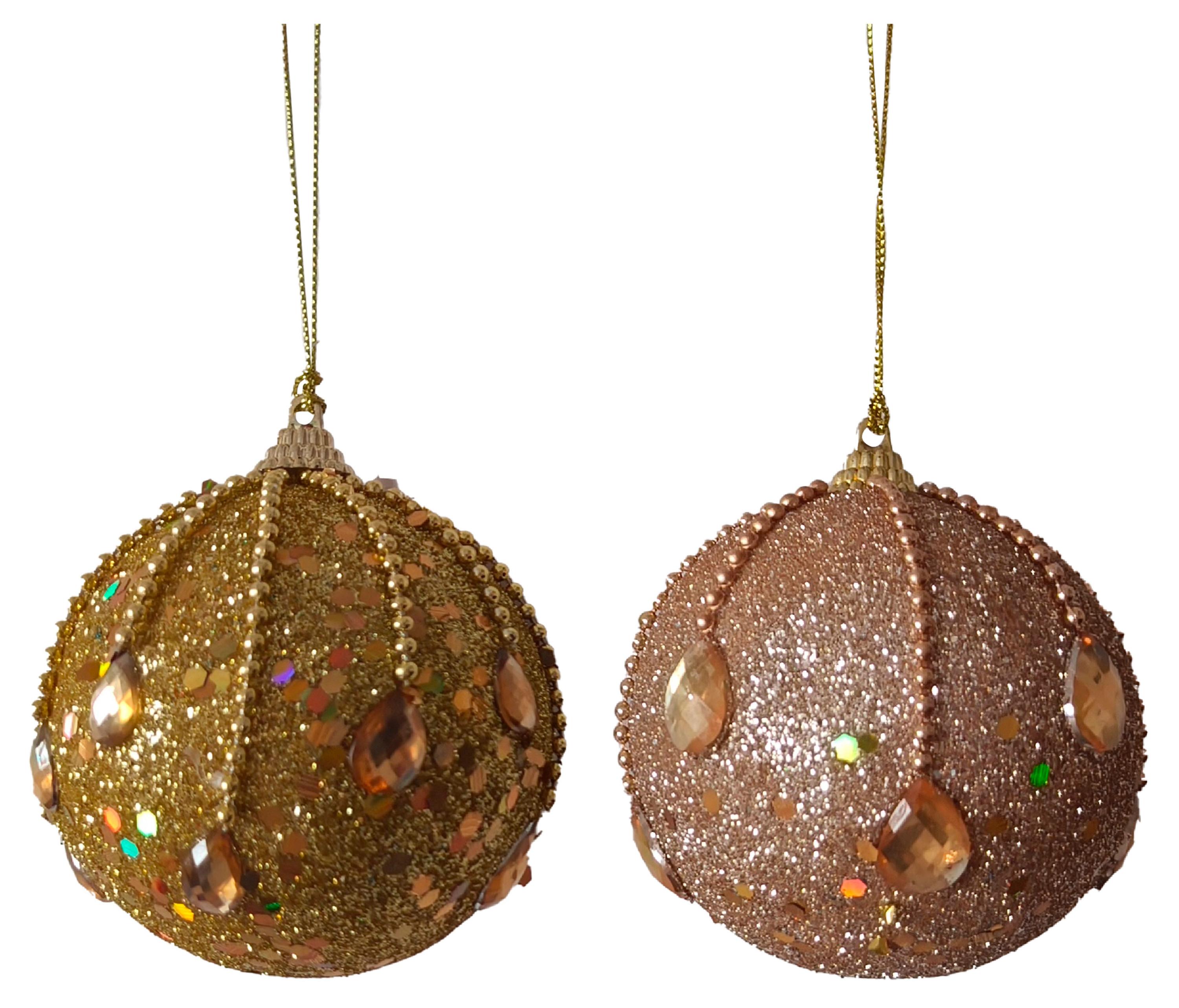 Изображение товара Елочный шар Actuel Золото театра Бусины 8 см, 1 шт в ассортименте