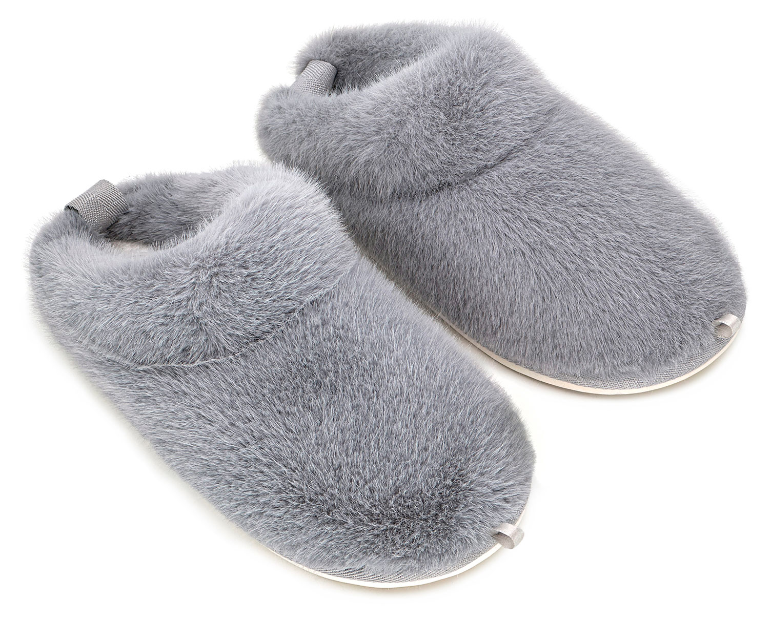 

Тапочки женские LuckyLand закрытый нос зимние серо-голубые, р. 36-41