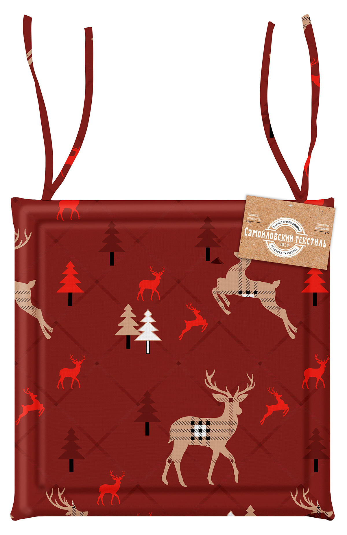 Изображение товара Подушка под стул Карибу 40х40 см Самойловский Текстиль