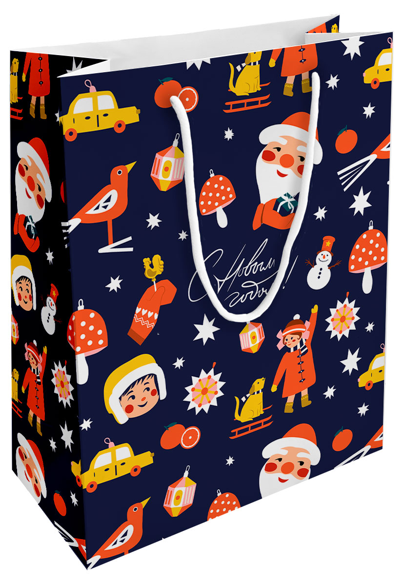 Изображение товара Подарочный бумажный пакет Be Smart 25х32 см в ассортименте