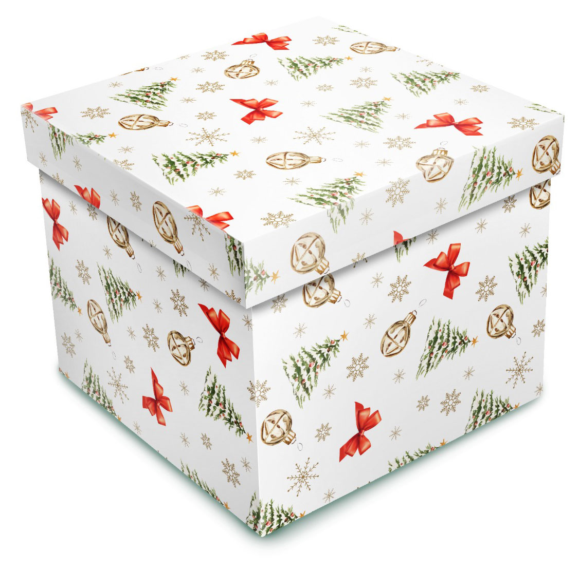 

Коробка подарочная Miland Заснеженная елка 17х17х17 см, 1 шт