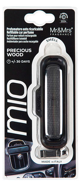 

Ароматизатор для автомобиля Mr & Mrs Fragrance черный Благородная древесина Mio, 1 шт