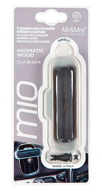 Изображение товара Автомобильный ароматизатор Душистая древесина Серый Mio 45 дней срок службы