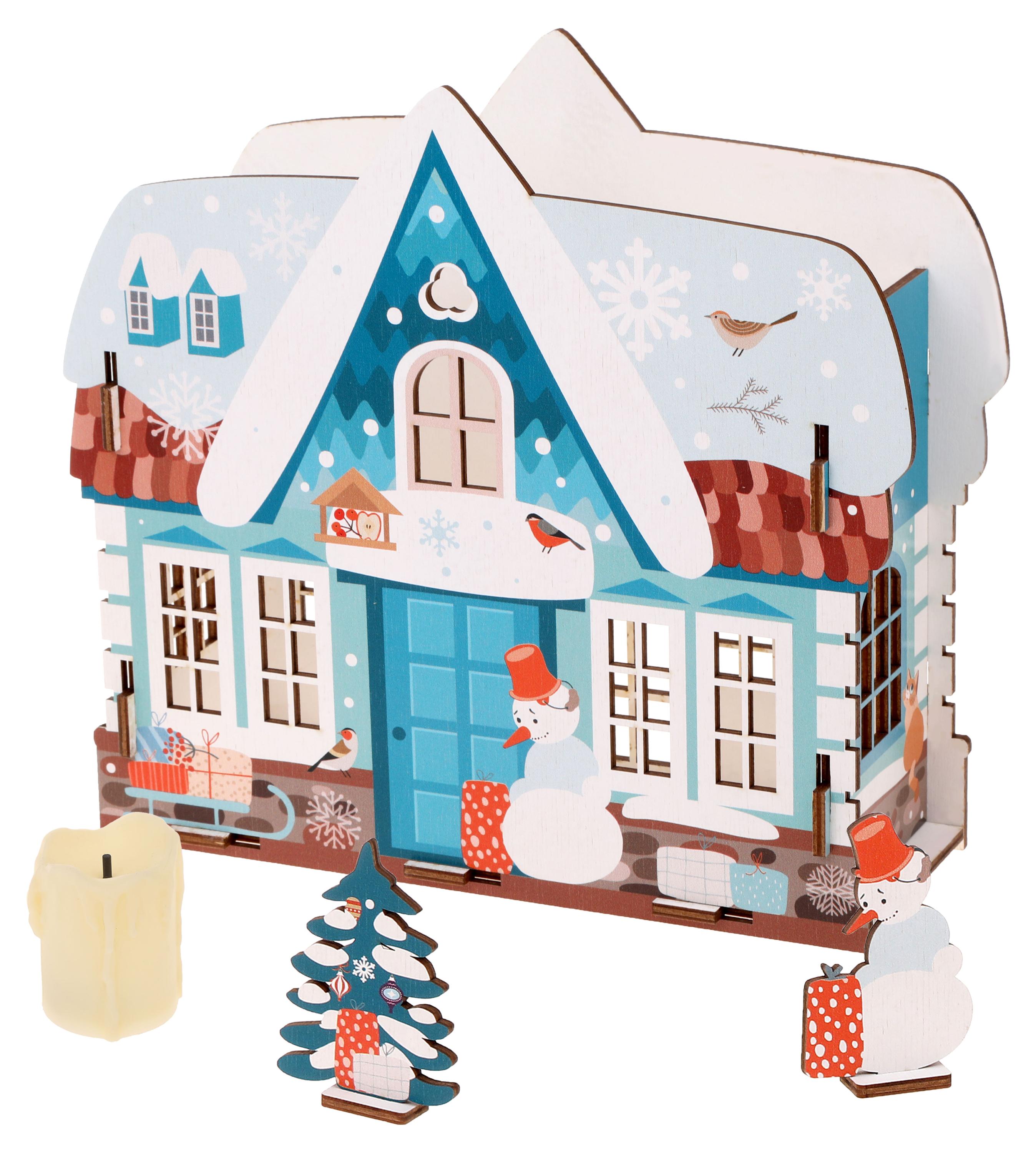 Изображение товара Набор для творчества Домик деда мороза зимний, 35х26х4,5 см
