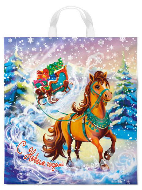 Изображение товара Пакет подарочный «АппликА» Савраска, 38х42 см