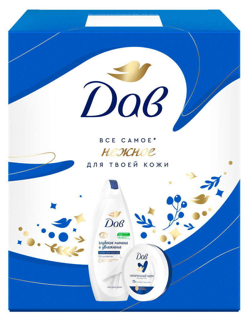 Изображение товара Подарочный набор для ухода за кожей Дав Basic care for your body девочка женщина