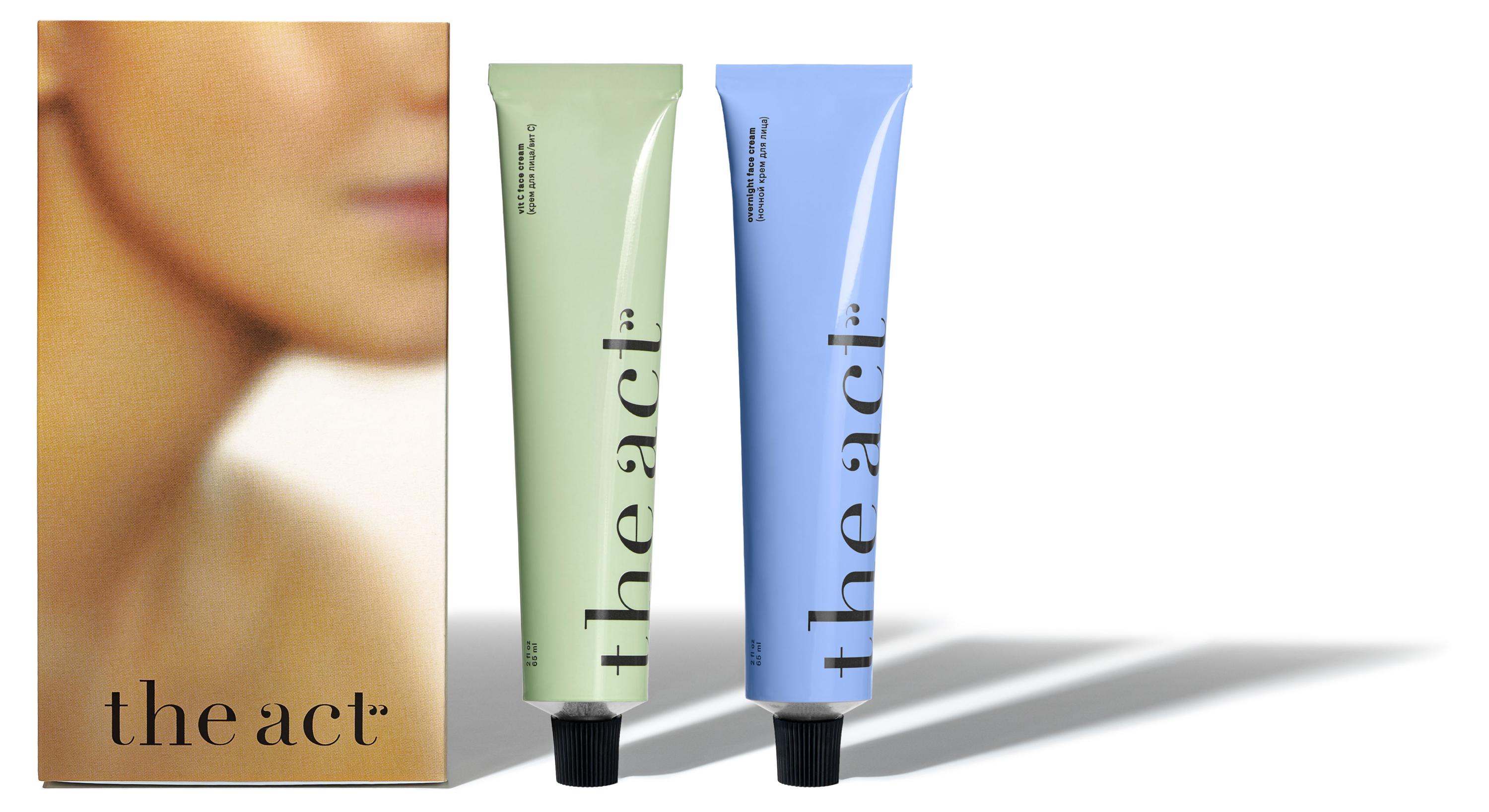 Изображение товара Набор подарочный для женщин The Act Крем для лица с витамином С 65 мл + Ночной крем для лица 65 мл